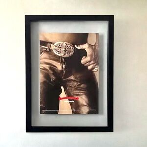 Chrome Hearts leather pants poster With frame
